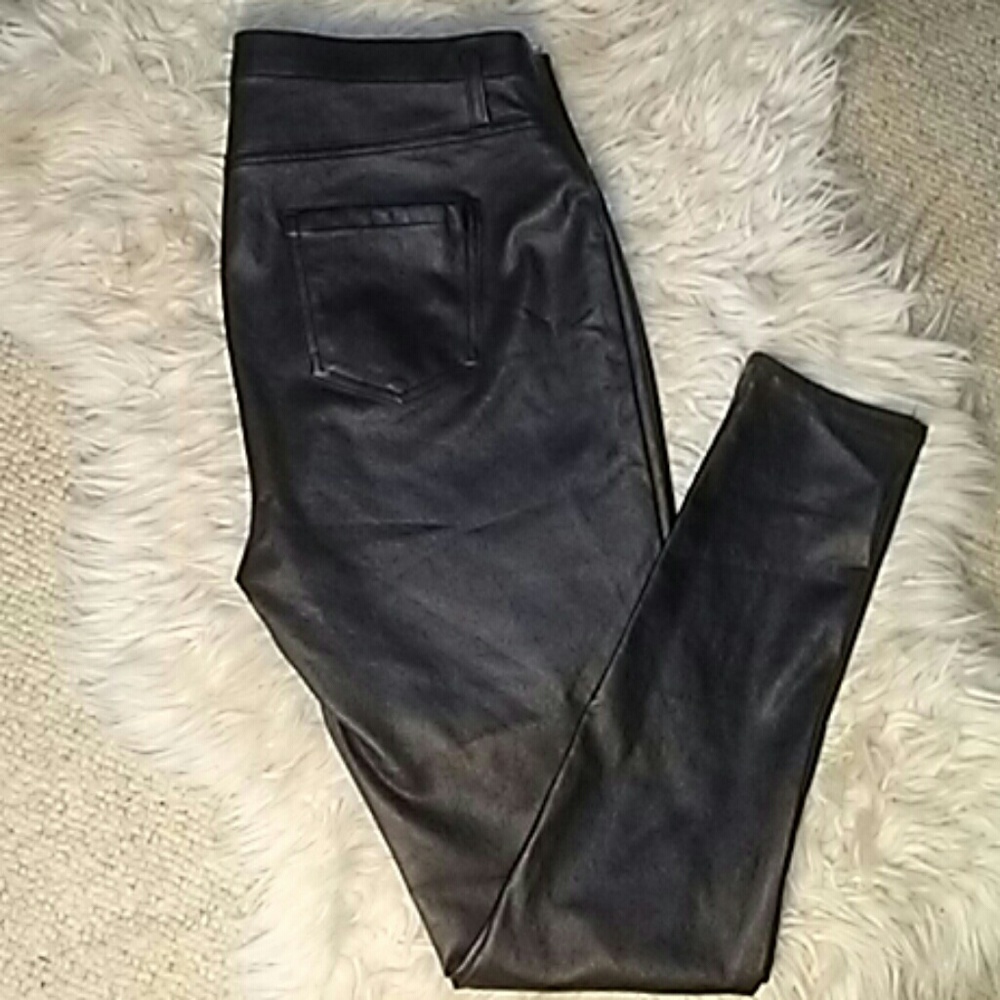 Black leather pants
